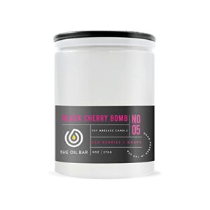 scented massage candle: no. 5 black cherry bomb
