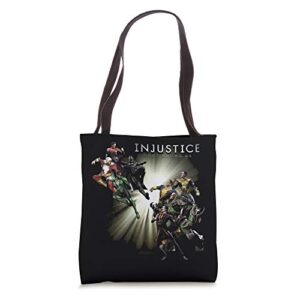 injustice: gods among us good vs evil tote bag