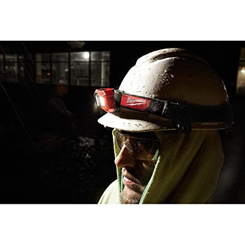 Milwaukee 2104 Spot Flood 450 Lumens Adjustable Hard Hat Headlamp Light