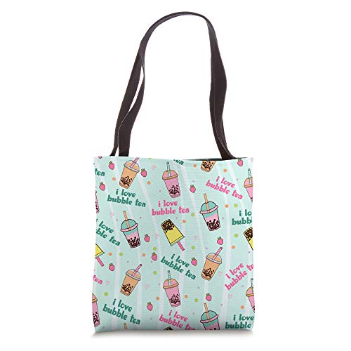 Milk Tea Love Bubble Tea Design Bubble Tea Lover Gift Ideas Tote Bag