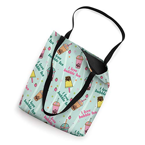 Milk Tea Love Bubble Tea Design Bubble Tea Lover Gift Ideas Tote Bag