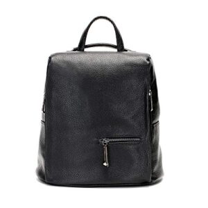 jehouze women real leather shoulder purse backpack antitheft convertible ladies bag