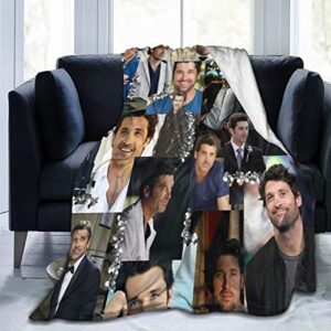 Eppedtul Derek Shepherd Collage Ultra-Soft Micro Fleece Blanket 50"" X40