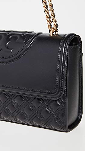 Tory Burch Women's Fleming Convertible Shoulder Bag, Black, One Size