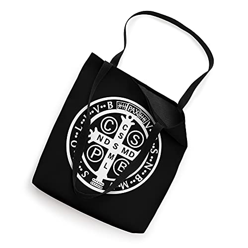 St Benedict Medal Catholic Benedictine Tote Bag