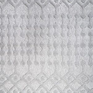 JONATHAN Y IBZ103C-3 Peralta Moroccan Diamond Indoor Outdoor Area-Rug Bohemian Geometric Easy-Cleaning Bedroom Kitchen Backyard Patio Porch Non Shedding, 3 X 5, Light Gray