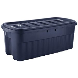 rubbermaid 50 gallon roughneck️ storage tote durable, reusable, plastic storage bin