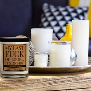 My Last F - Premium Scented Funny Candles, Funny Gifts for Women, Men, Best Friend, Gift for Her, Him – BFF Gifts – Candle Gifts - Valentines Day Gifts for Him, Boyfriend - Birthday - Made in USA