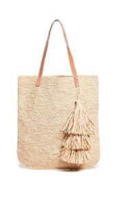 mar y sol women’s carolina bag, natural, tan, one size