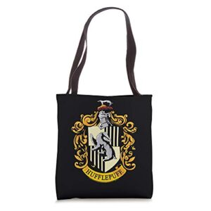harry potter hufflepuff house crest tote bag