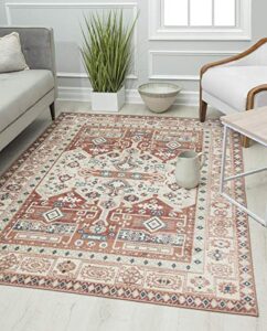 rugs america gallagher collection gl60a sangria koti transitional vintage area rug 8′ x 10′
