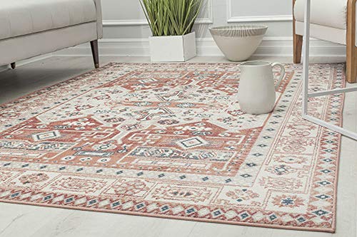 Rugs America Gallagher Collection GL60A Sangria Koti Transitional Vintage Area Rug 8' x 10'