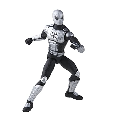 Spider-Man Marvel Legends Series 6-inch Spider-Armor Mk I Action Figure Toy, Includes 4 Accessories: 2 Alternate Hands and 2 Web FX