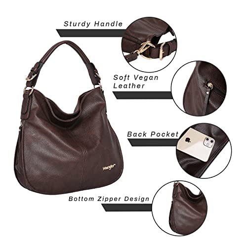 Leather Purses and Handbags Hobo Crossbody Bags Women, Ladies Shoulder Totes Purse with Adjustable Strap for Cross Body Style