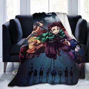 warce glosen unisex anime throw blanket flannel fleece blankets for bedding couch sofa living room throws all season 50″x40″