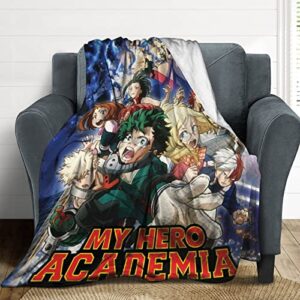 frcavbin anime blanket ultra-soft cozy cartoon throw blankets lightweight flannel blanket for couch sofa living room for kids adults 50″x40″