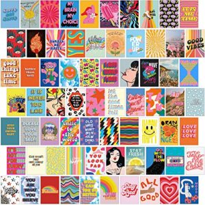 indie room decor aesthetic tiktok, 70pcs of indie wall collage kit aesthetic pictures for bedroom wall decor aesthetic, eclectic decor for cute room decor for teen girls, hippie and y2k dorm decor