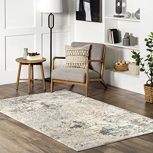 nuLOOM Abstract Contemporary Motto Area Rug, 3' x 5', Beige