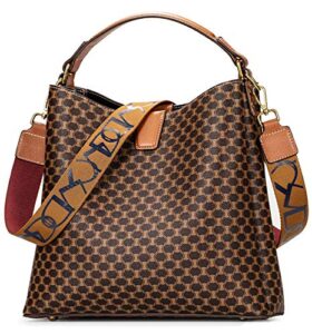 ibfun women satchel handbag purse ladies leather vintage top handle tote handbag