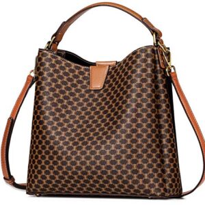 IBFUN Women Satchel Handbag Purse Ladies Leather Vintage Top Handle Tote Handbag