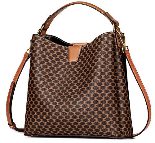 IBFUN Women Satchel Handbag Purse Ladies Leather Vintage Top Handle Tote Handbag