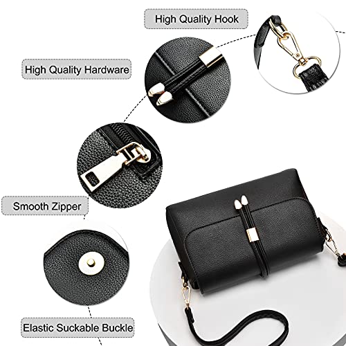 FANDARE Ladies Shoulder bag Womens Crossbody Bag Women Business Satchel Messenger Bag Travel Shopping Cross-Body Handbags Waterproof PU Leather Light Gray