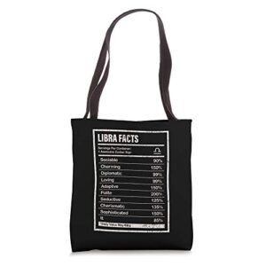 libra facts apparel for men and women funny zodiac gift tote bag