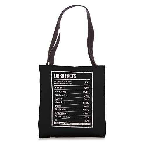 Libra Facts Apparel For Men And Women Funny Zodiac Gift Tote Bag