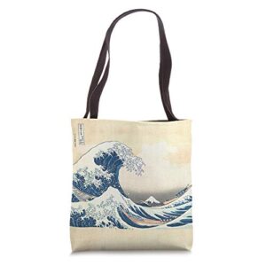 the great wave off kanagawa tote bag