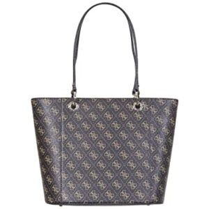 GUESS Noelle Small Elite Tote, Brown Logo