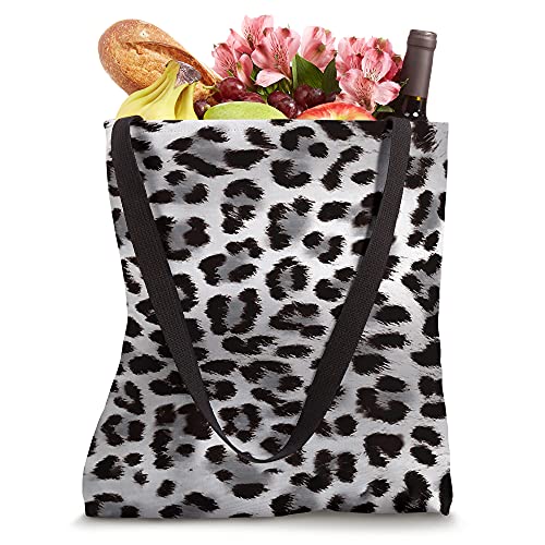 Animal Print Spots in Black on Beige AEV260 Tote Bag