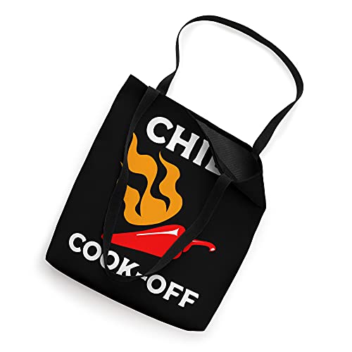 Chili Cook-off Cooking Contest Event Funny Flaming Red Chili Tote Bag