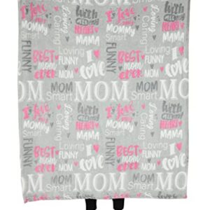 Tstars Mom Blanket Throw Blanket Happy Birthday Gifts for Mom Form Daughter 50 in X 60 in