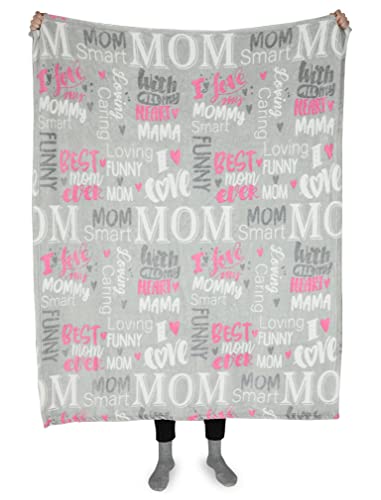 Tstars Mom Blanket Throw Blanket Happy Birthday Gifts for Mom Form Daughter 50 in X 60 in