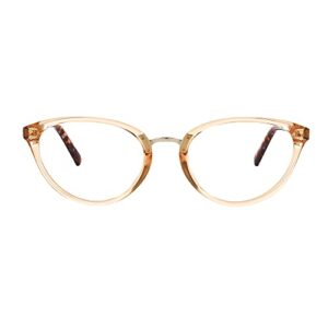 Kate Spade New York Womens Emilia Blue Light Glasses Reading Glasses, Crystal Beige/Demo Lens, 52mm 20mm US