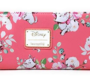 Loungefly X Disney The Aristocats Marie Pink Floral AOP Faux Leather Wallet