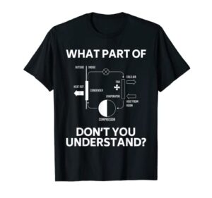 what part don’t you understand funny hvac tech technician t-shirt