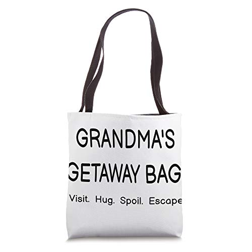 Funny Grandma's Getaway Bag, Gift for Grandma Tote Bag