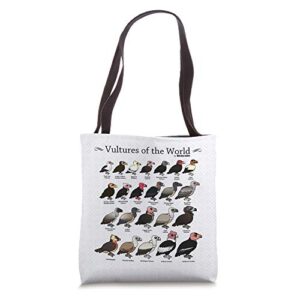 every vulture of the world | birdorable cartoon birds tote bag