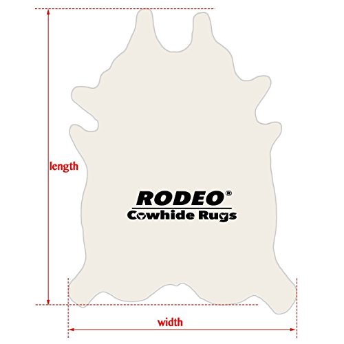 rodeo® Brazilian Longhorn Reddish Brown Cowhide Rug Size Approx 6x7 ft ( 182 cm to 213 cm) XXL