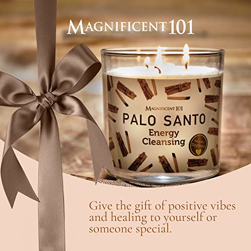 Magnificent 101 PALO Santo Glass Candle 14oz