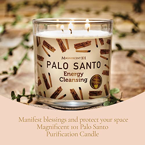 Magnificent 101 PALO Santo Glass Candle 14oz