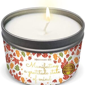 Magnificent 101 MANIFESTING A Gratitude State of Mind Tin Candle 6oz