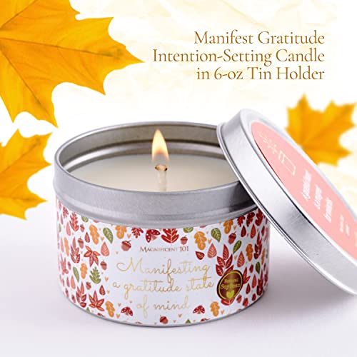 Magnificent 101 MANIFESTING A Gratitude State of Mind Tin Candle 6oz