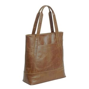 leather tote bag for women with zipper or magnetic closure – shoulder bag large hobo with multiple pockets top handle handbag