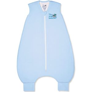 baby merlin’s magic dream sack walker – microfleece baby wearable blanket – blue – baby sleep sack 12-18 months
