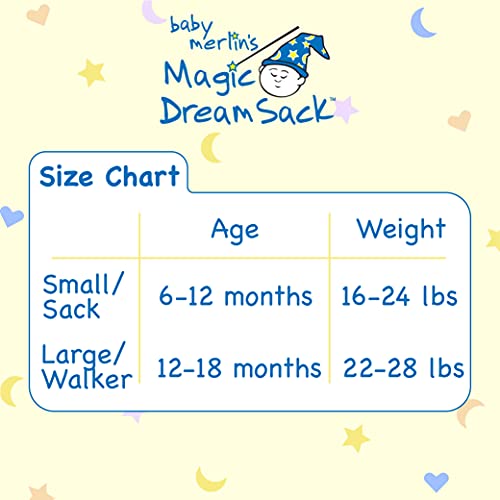 Baby Merlin's Magic Dream Sack Walker - Microfleece Baby Wearable Blanket - Blue - Baby Sleep Sack 12-18 Months