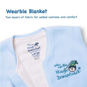 Baby Merlin's Magic Dream Sack Walker - Microfleece Baby Wearable Blanket - Blue - Baby Sleep Sack 12-18 Months