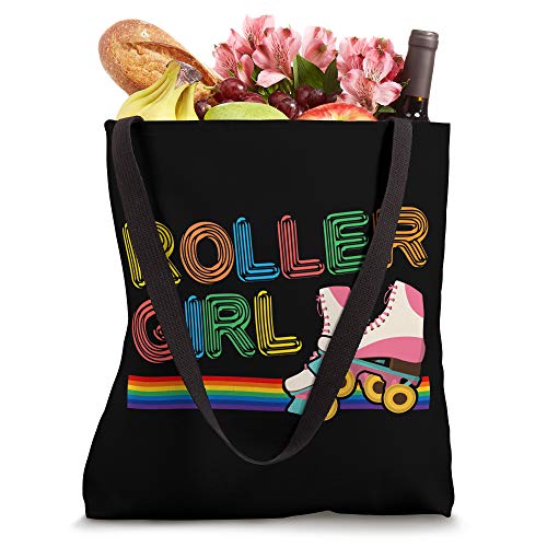 Roller Girl Vintage Seventies 70's Cool Retro Skates Skating Tote Bag