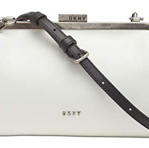 DKNY Farrah Leather Black & White Clutch